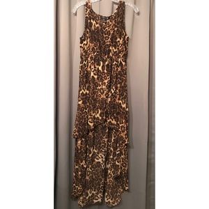 Forever21 Cheetah Print High Low Dress